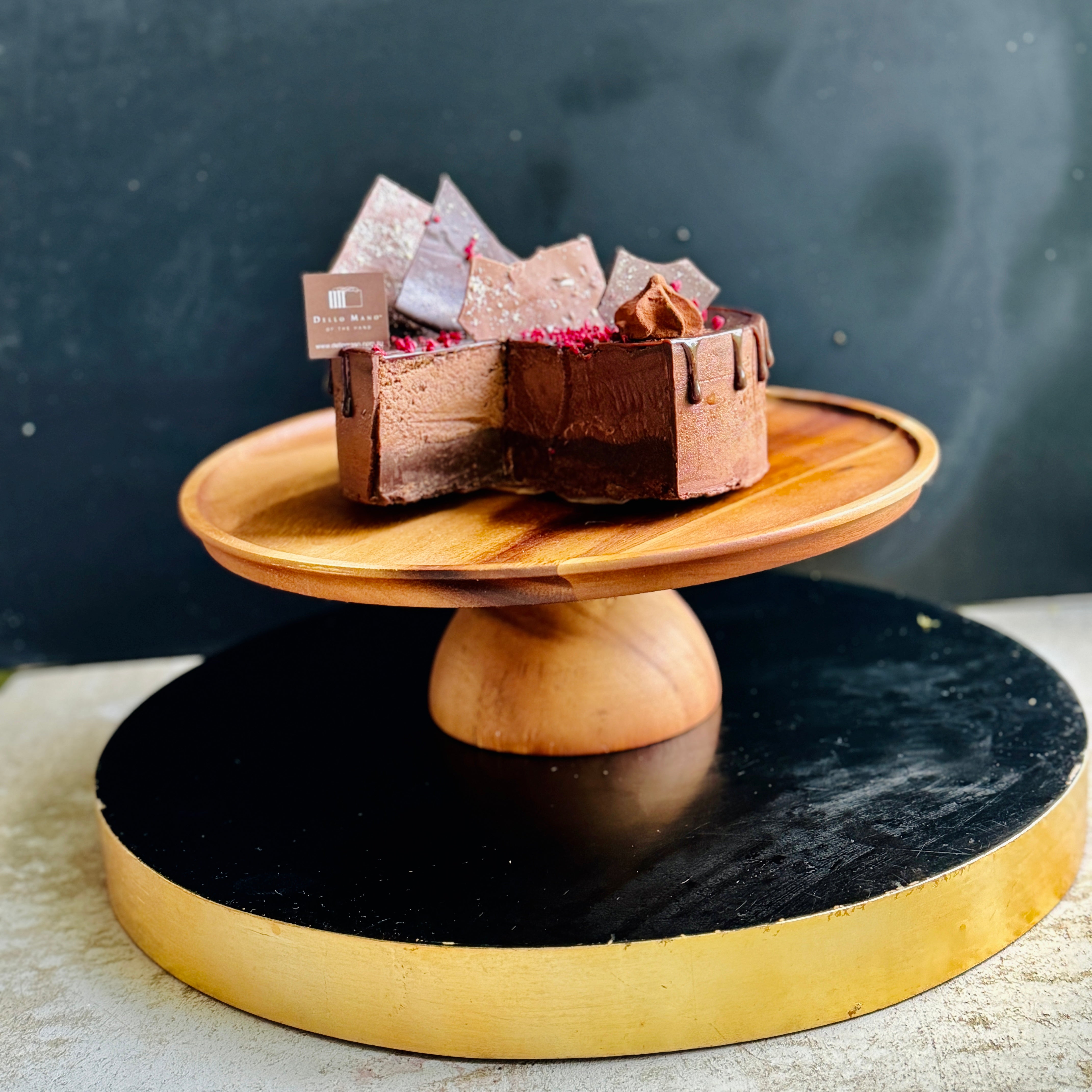 Divine Belgian Chocolate Mousse Cake