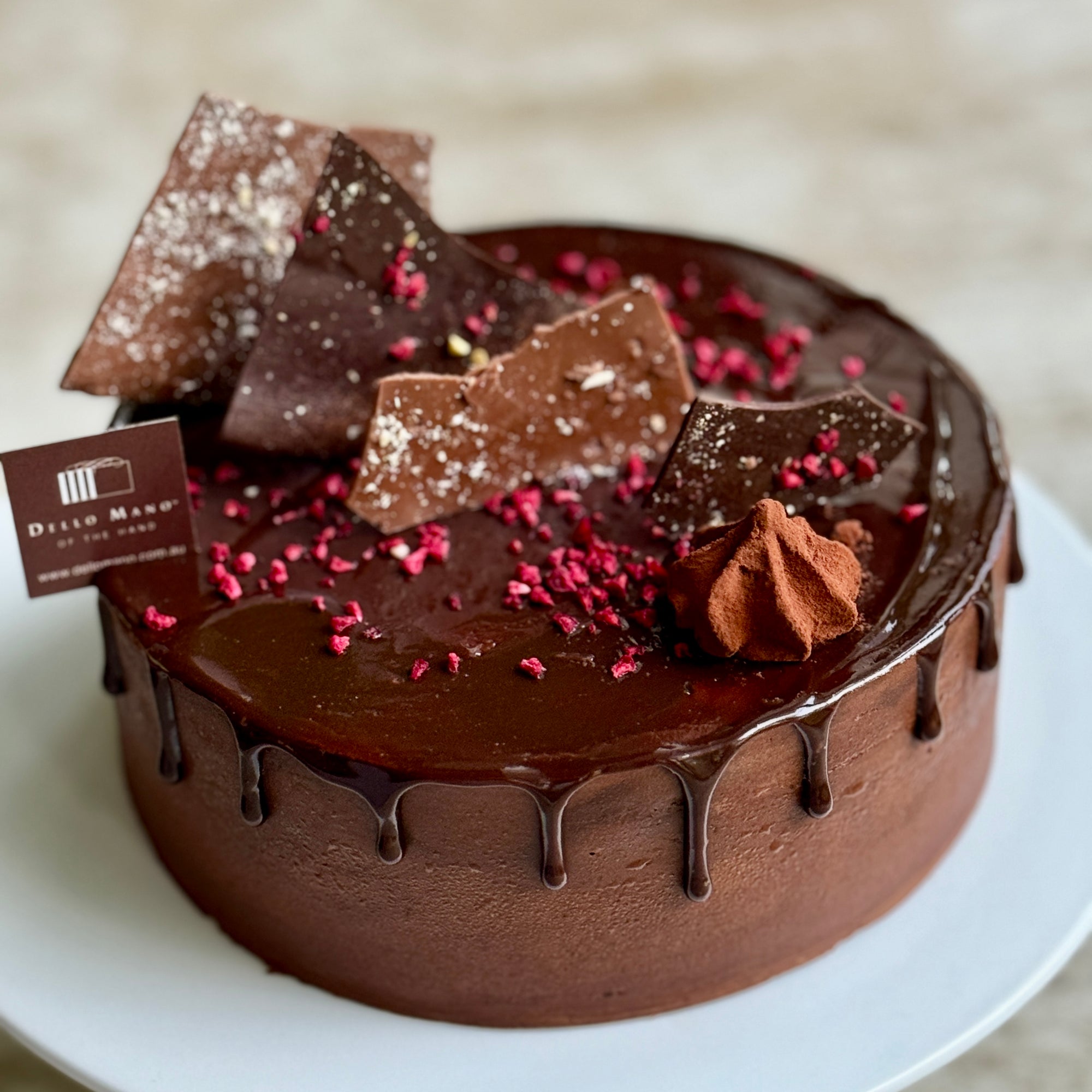 Divine Belgian Chocolate Mousse Cake